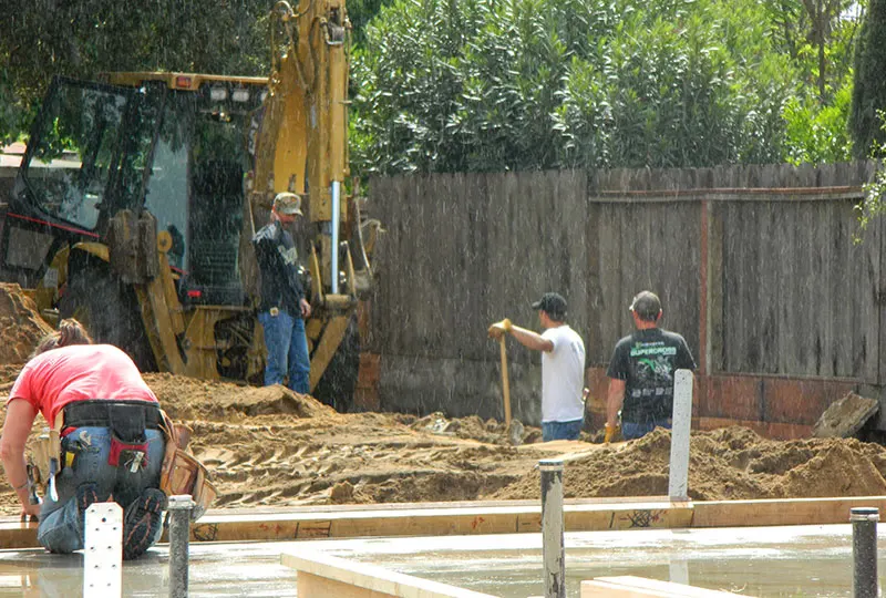 New Construction Concrete Foundation Work
