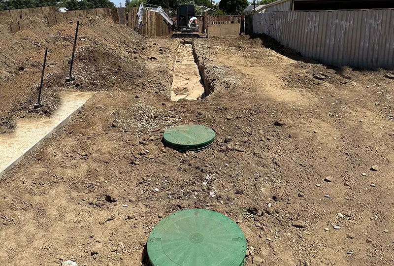 Septic Tank with Lid Risers Hilmar, California