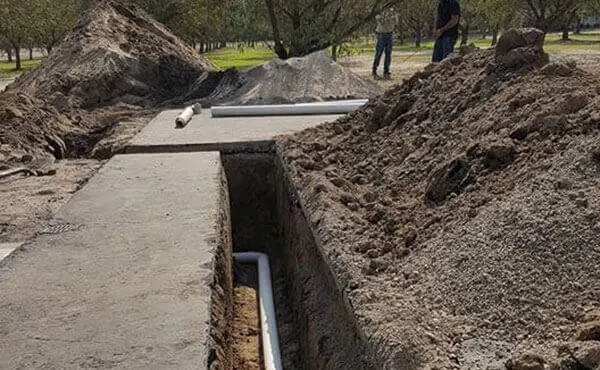 Underground Utility Trenching for Walls, Footings